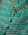 Pastel Blue Chanderi Silk with Handwork