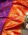 Vibrant Gadwal Kanchi saree in Purple