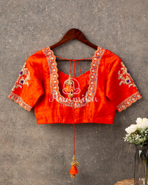 Vibrant Gadwal Kanchi saree in Purple