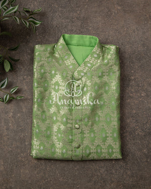 Pastel Green Banarasi Kurta