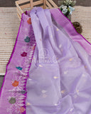 Banarasi Kora in Lovely Lavender and Purple Combination