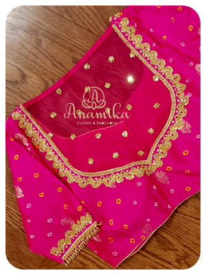 Hot Pink desinger blouse