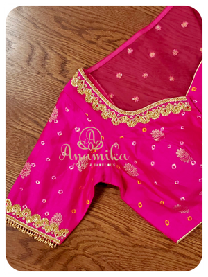 Hot Pink desinger blouse