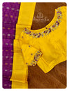 Purple/Yellow Combo Kuppadam Pattu saree