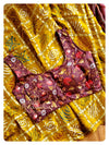 Mustard Bandini Gharchola with printed blouse