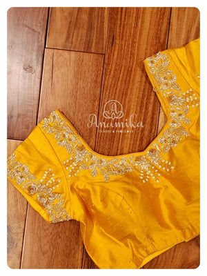 Mustard Yellow short sleeves blouse