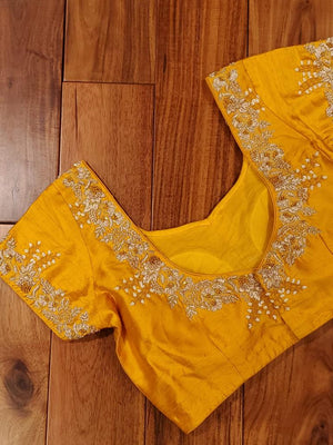 Mustard Yellow short sleeves blouse