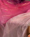 3 Shaded georgette saree in peach, pink and burgundy.