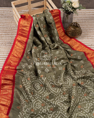 Hot Pink Silk Kota saree with a kalamkari silk blouse