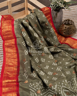 Hot Pink Silk Kota saree with a kalamkari silk blouse