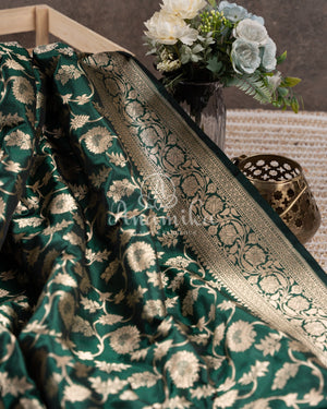 Hot Pink Silk Kota saree with a kalamkari silk blouse