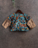 Coffee Brown Silk Kota saree with a kalamkari silk blouse