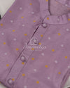Lavender Kurta with gold and silver bandini