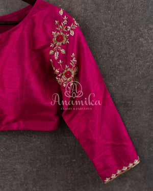 Shades oh Pink Bandini Pure Silk saree with a lovely paithani border