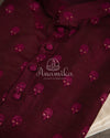 Maroon color Chanderi Kurta with embroidered buttas