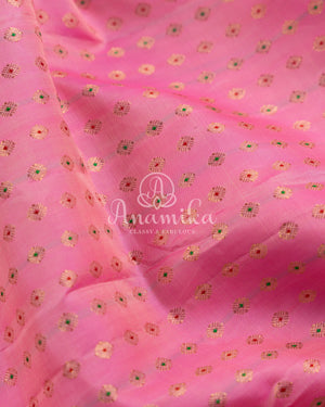 Royal Kanchi Gadwal saree paired with a contrast purple handwork blouse