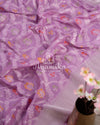 Banarasi Silk Saree in lovely Lavender shade