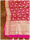 Classy Hot Pink Banarasi Saree