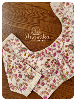 Peach Pink Kanjeevaram Saree