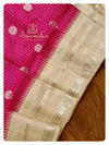 Pink/Cream combo Gadwal Pattu saree