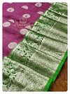 Purple/Green combination venkatagiri pattu saree