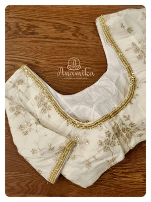 Shaded Bandini on Pure Gaji Silk with Chikankari Blouse